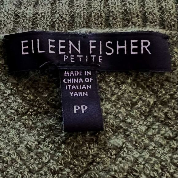 New Eileen Fisher Sweater Knit Top 100% Wool - Picture 5 of 5